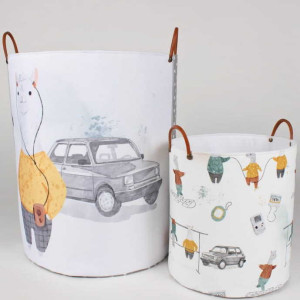 Pojemniki na zabawki 2szt Fiat 126p