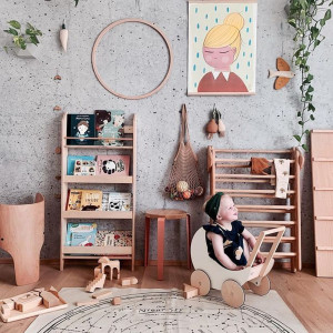 Drewniana Biblioteczka Dla Dzieci Naturalna