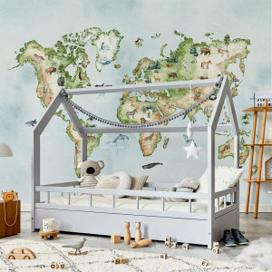 Tapeta do pokoju dziecka Mapa W18