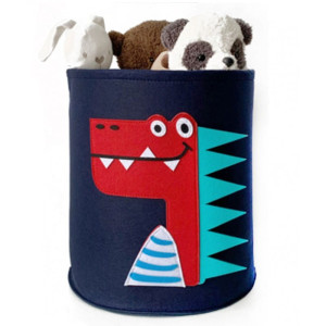 Kosz filcowy na zabawki Dino 35x35