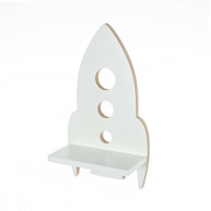 Drewniana półka ścienna Rakieta