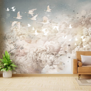 Tapeta dla dzieci Malumi _DREAM EVENING White