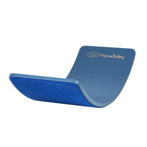Deska do balansowania z filcem Niebieska 80x30cm Balance Board, Filc niebieski