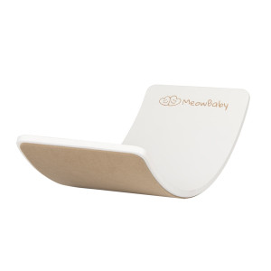 Deska do balansowania z filcem biała 80x30cm Balance Board, Filc beżowy