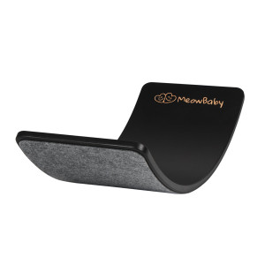 Deska do balansowania z filcem czarna 80x30cm Balance Board, Filc szary
