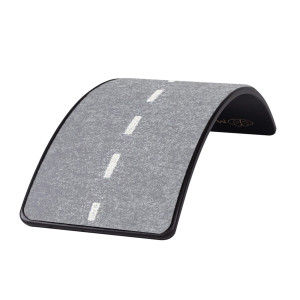 Deska do balansowania z filcem czarna 80x30cm Balance Board, Filc Szary Melanż Autostrada