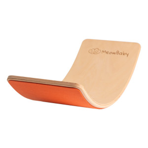 Deska do balansowania z filcem 80x30cm Balance Board, Pomarańczowy