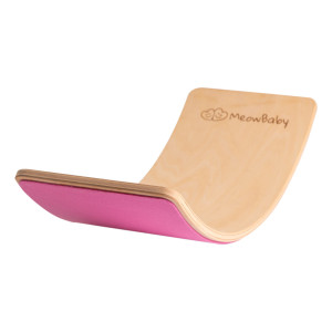 Deska do balansowania z filcem 80x30cm Balance Board, Różowy