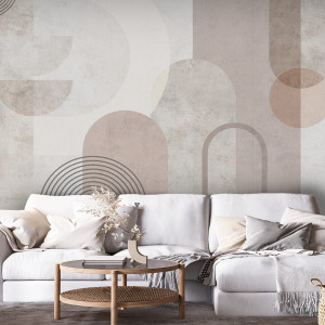 Tapeta Artystyczna dla dzieci _ Malumi Geometric Arcs