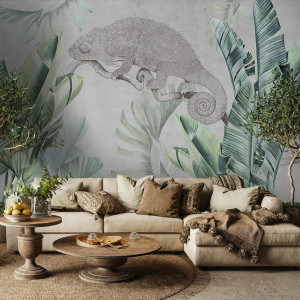 Tapeta Artystyczna Malumi_URBAN JUNGLE - Kameleon