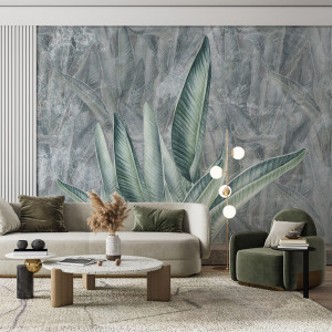 Tapeta Artystyczna Malumi _JUNGLE LEAVES - Bright