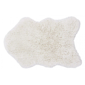 Dywan Wełniany Woolly White 75x110 Cm Lorena Canals