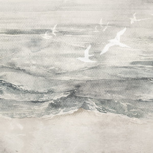 Tapeta Artystyczna Malumi On The Sea - Neutral