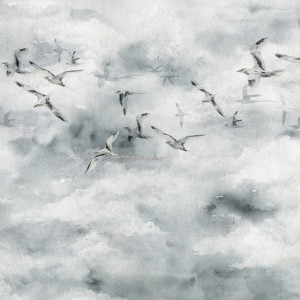 Tapeta dla dzieci _ Artystyczna Malumi SEAGULLS