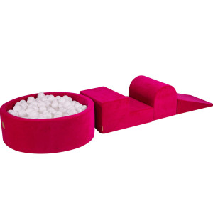 Piankowy Zestaw do Zabawy z Basenem 90x30 cm Magenta