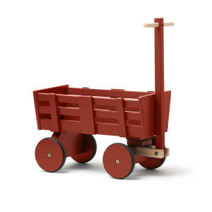 Kid's Concept - Wózek dla lalek dark red CARL LARSSON