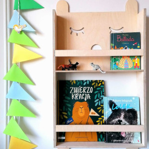 Drewniana półka Miś