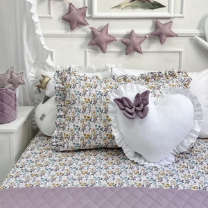 Pościel dla dzieci z falbanką Kolorowe trawy