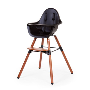 Krzesełko do karmienia Evolu 2 nut-black, Childhome