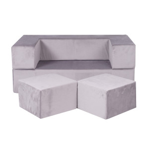 Sofa do pokoju dziecka Szara