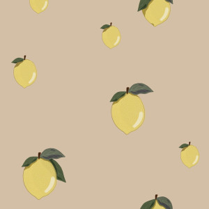 Tapeta do pokoju dla dziecka Little Lemons Beige
