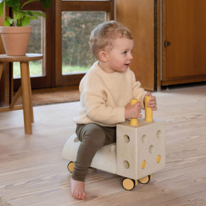 Kreatywne klocki rozwijające motorykę dużą - MODU - Tiny Ride Sand Grey / Honey Yellow