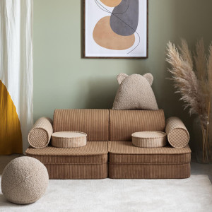 Modułowa sofa dla dziecka plac zabaw Toffee Sztruks Wigiwama