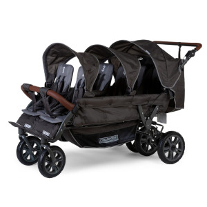 Childhome Wózek sześcioosobowy Sixseater Black