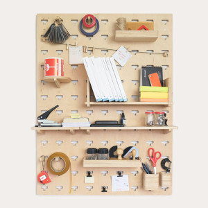 Wielofunkcyjny organizer ścienny Pegboard zestaw (75 × 100)