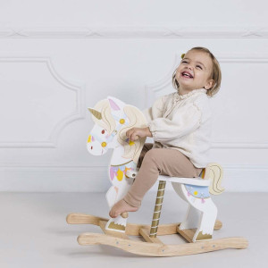 Drewniany Konik na biegunach Jednorożec, Le Toy Van