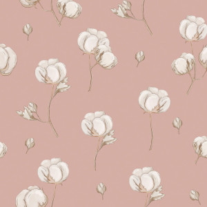 Tapeta do pokoju dla dziecka Cotton pink fields