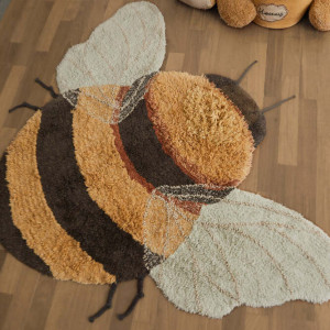 Dywan bawełniany Bee do prania w pralce, Planet Bee, 115x150 cm Lorena Canals