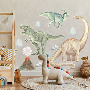 Naklejka ścienna do pokoju dziecka Dinozaury I