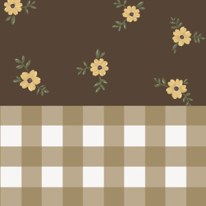 Tapeta do pokoju dla dziecka Rustic Garden Brown