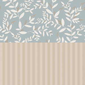 Tapeta do pokoju dla dziecka Delicate Twigs with Blue and Beige