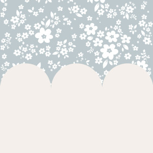 Tapeta do pokoju dla dziecka Lace Meadow Blue And Milky
