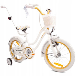 Rower dla dziecka BMX SUN BABY Heart Bike 16" Biało-Złoty - PREZENT DLA DZIECKA