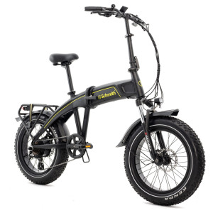 Rower elektryczny 20 cali FAT-BIKE Czarny Składany - POMYSŁ NA PREZENT