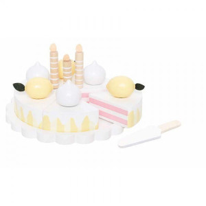 Tort cytrynowo-bezowy - zabawka drewniana JABADABADO