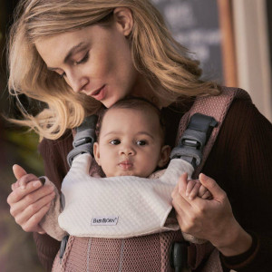 BABYBJORN - nosidełko Harmony 3D Mesh, Zgaszony Róż