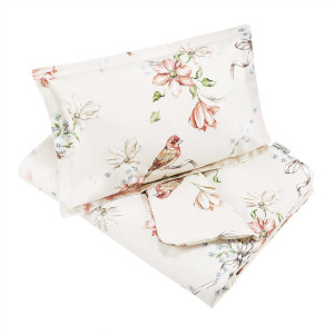 Pościel premium dla dzieci z wypełnieniem 75x100 cm Ptaszki