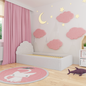Tapicerowane łóżko dla dzieci Chmurka