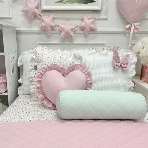 Pościel bawełniana dla dzieci z falbanką Ważki