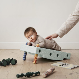 Kreatywne klocki rozwijające motorykę dużą - MODU - Baby activity set - Ocean Mint / Forest Green