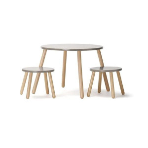 Kid's Concept - Zestaw mebli odpornych na zarysowanie KID'S BASE - Brąz