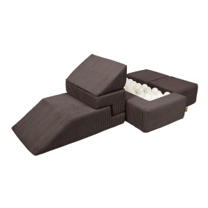 Plac zabaw sofa dla dzieci Aesthetic Bricks Brąz