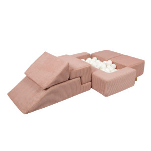 Plac zabaw sofa dla dzieci Aesthetic Bricks Pudrowy Róż