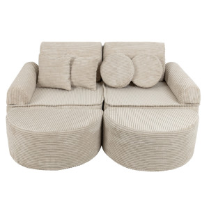 Sofa modułowa do pokoju dziecka Pocket Max Aesthetic Ecru
