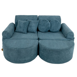 Sofa modułowa do pokoju dziecka Pocket Max Aesthetic Turkus