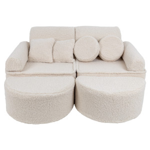 Sofa modułowa do pokoju dziecka Pocket Max Bearly Kremowa